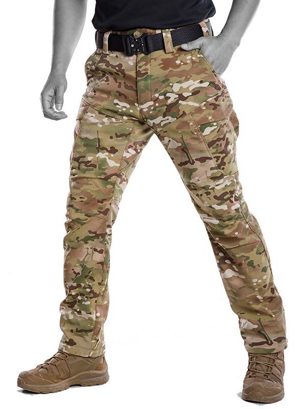Picture of Mingpeng Yinfeng Tactical fleece-lined Pants Winter Soft Shell Crane Pants Outdoor Cold-proof Tactical Charge Pants Warm