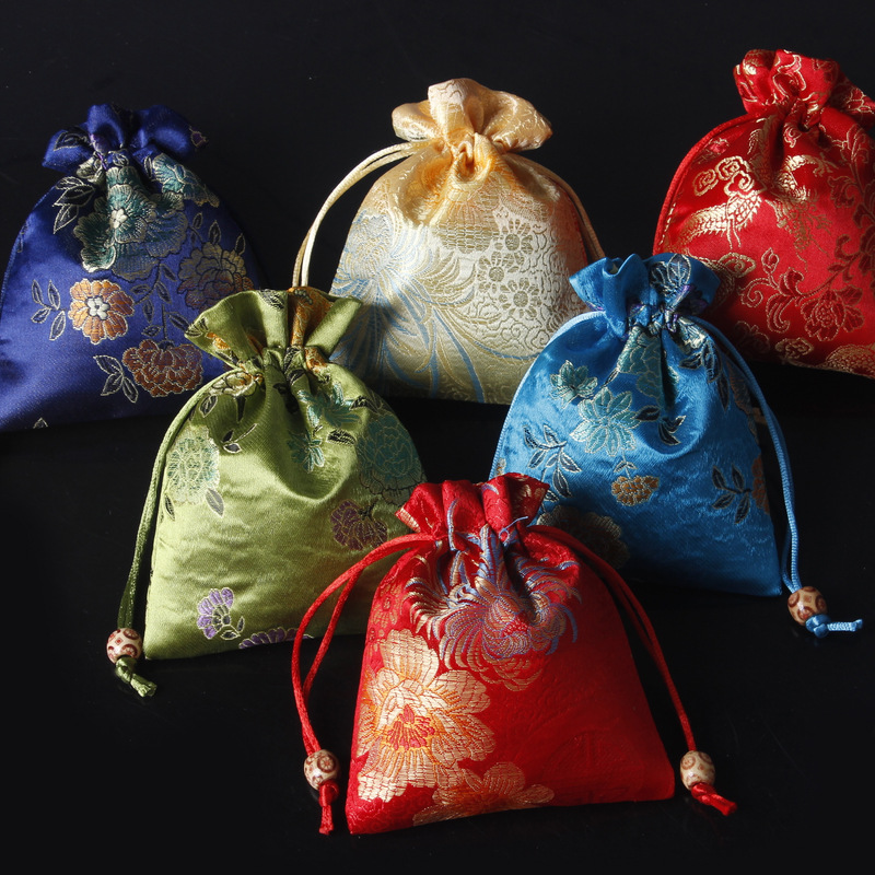 Picture of Osmanthus sachet sachet pendant antique Chinese brocade high-grade sachet empty bag bag bag wholesale 11*14