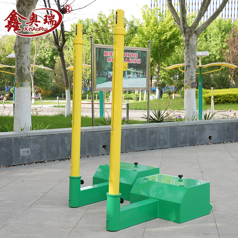 Picture of Gear lifting badminton net rack multi-purpose column counterweight stable outdoor ball rack 8-in-1 beach volleyball net rack