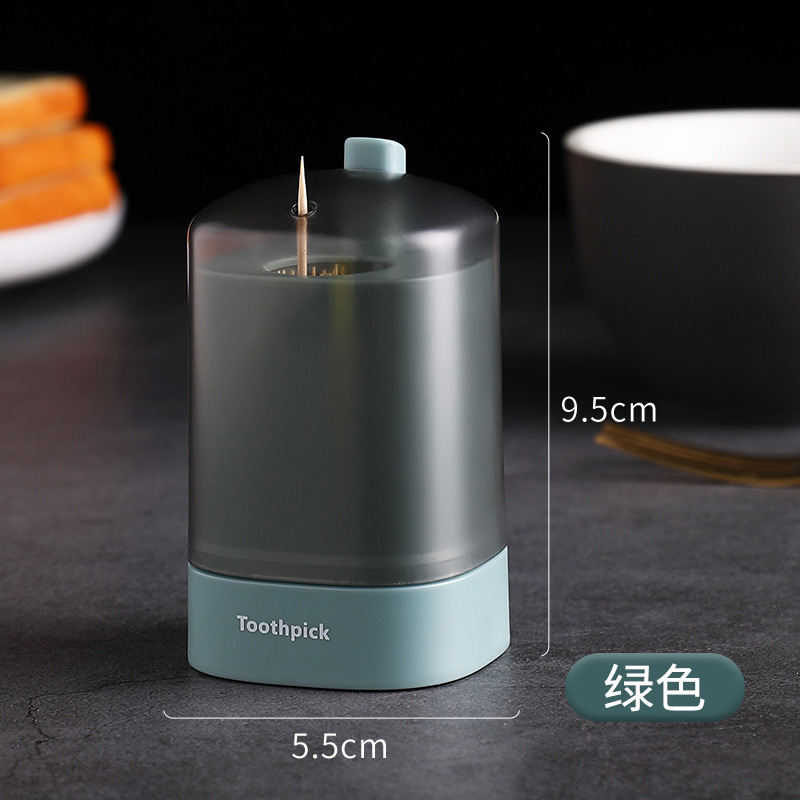 Picture of Press type automatic toothpick container creative automatic pop-up restaurant portable toothpick container dustproof storage toothpick box