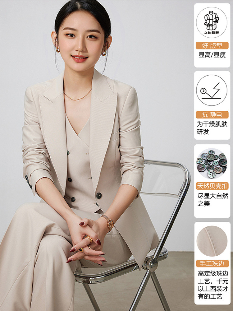 [Export to Japan] Women's Workplace High Sense Suit Commuter Business Suit Host Lawyer Manager Dress