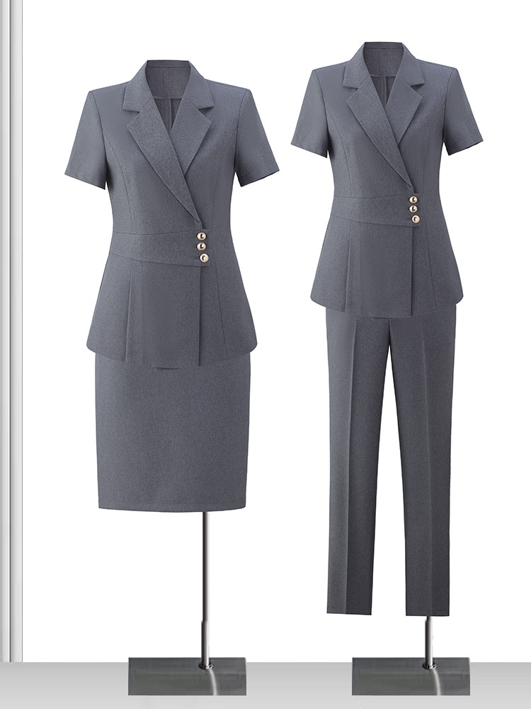 Picture of High-end professional suit suit women's summer fashion temperament goddess Fan Sales Department hotel front desk work clothes formal wear