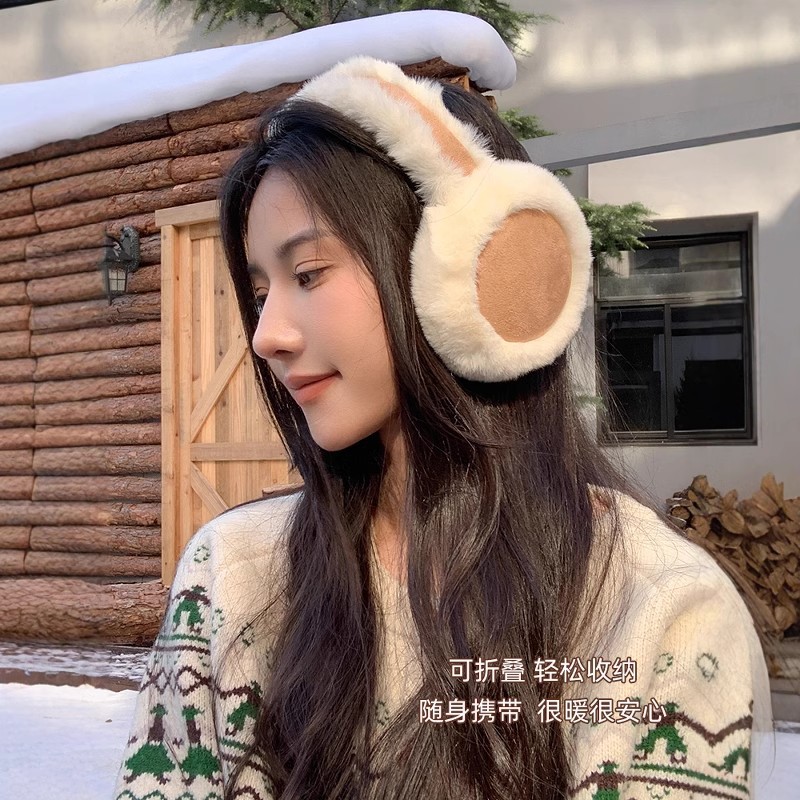 Picture of Maillard Plush Earmuffs Cycling Warm Women's Winter Earmuffs Earmuffs Earmuffs Earmuffs Earmuffs Imitation Rabbit Hair Earmuffs