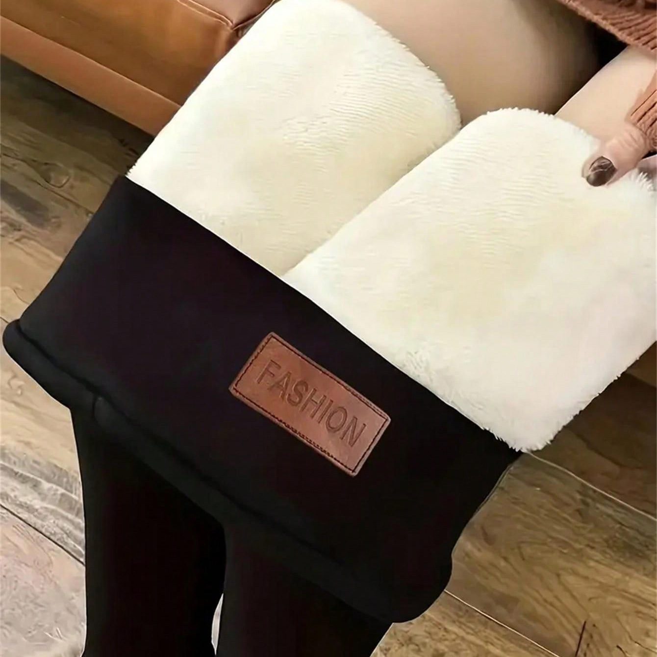 Picture of Cross-Border Popular Temu Aliexpress Cashmere Fleece-Lined Thickeneded Autumn and Winter Leggings for Women 2025 Warm Pants