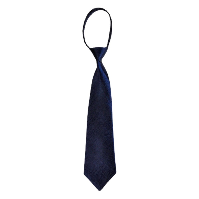 Chameleon Zipper Tie 8cm Lazy Short Men's Dress Business Wide Tie Black Red Professional Factory