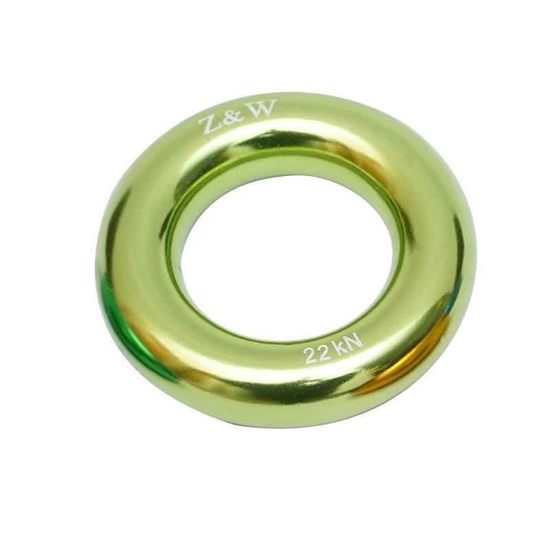 Picture of Q & C outdoor mountaineering climbing multi-functional aluminum alloy ring climbing flat belt ring belt connecting ring bearing 22KN