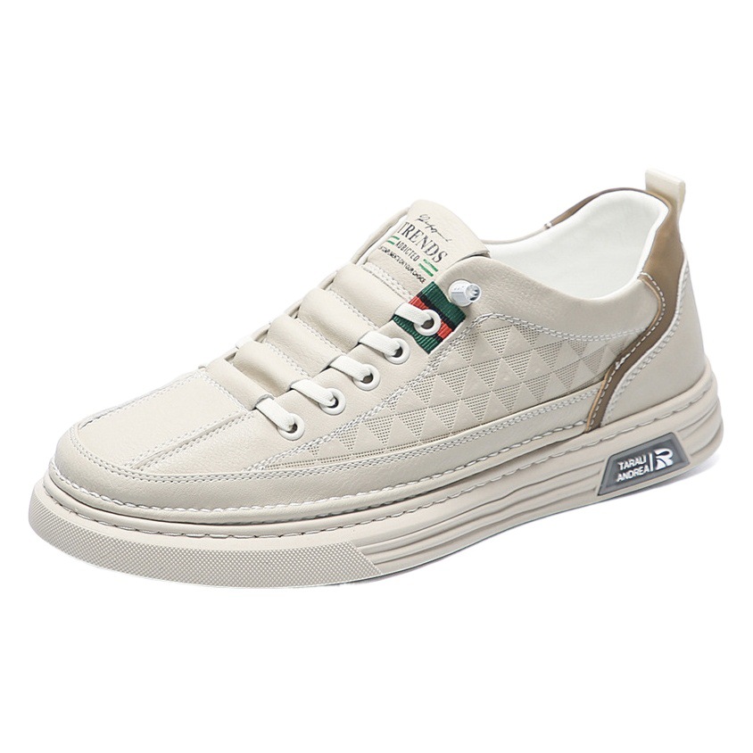 New Autumn Trendy Shoes Men's Casual Board Shoes Lightweight Soft Bottom White Shoes Korean Style Daily Fashion Sports Running Shoes