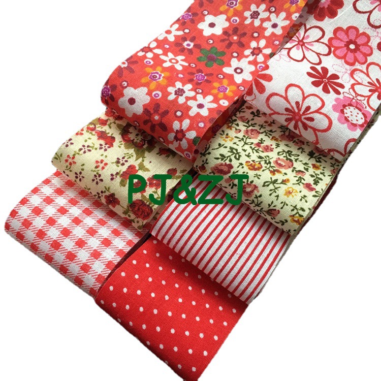 Picture of DIY handmade flower cloth wholesale cotton patchwork group 5*50cm multicolor cotton handmade floral cloth