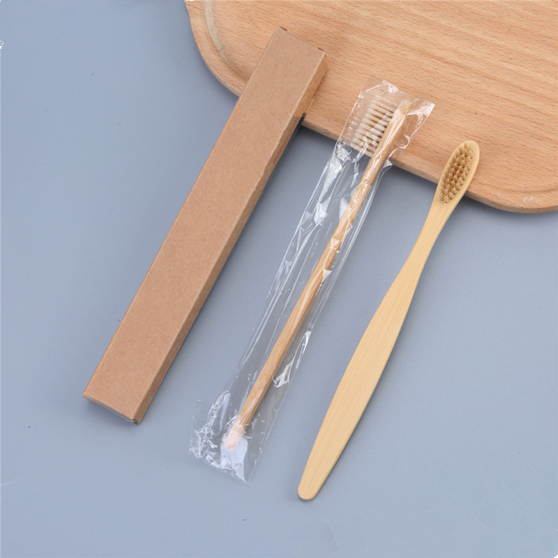 Picture of Cross-border Travel Homestay Hotel Non-disposable Toothbrush Bamboo Charcoal Bamboo Fiber Soft Hair Adult Bamboo Toothbrush Customization