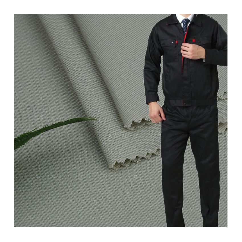Workwear fabric Strong 20*16 cotton yarn clip, front brushed twill texture, washable, work pants / special fabric