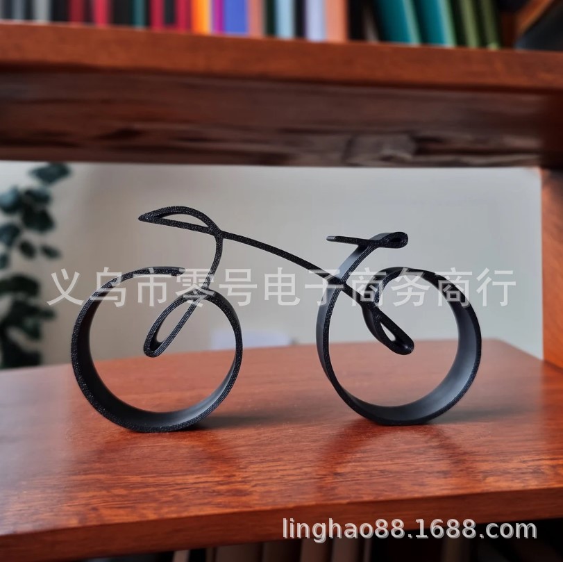 Picture of Simple Bicycle Sculpture wire frame | Bicycle silhouette Minimalistic Bicycle Sculpture