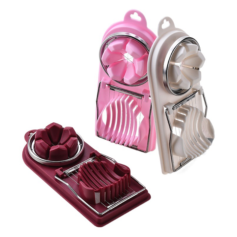 Kitchen Gadgets Plastic Egg Cutter Japanese Pine Egg Cutting Flower Petal Egg Splitter Egg Splitter