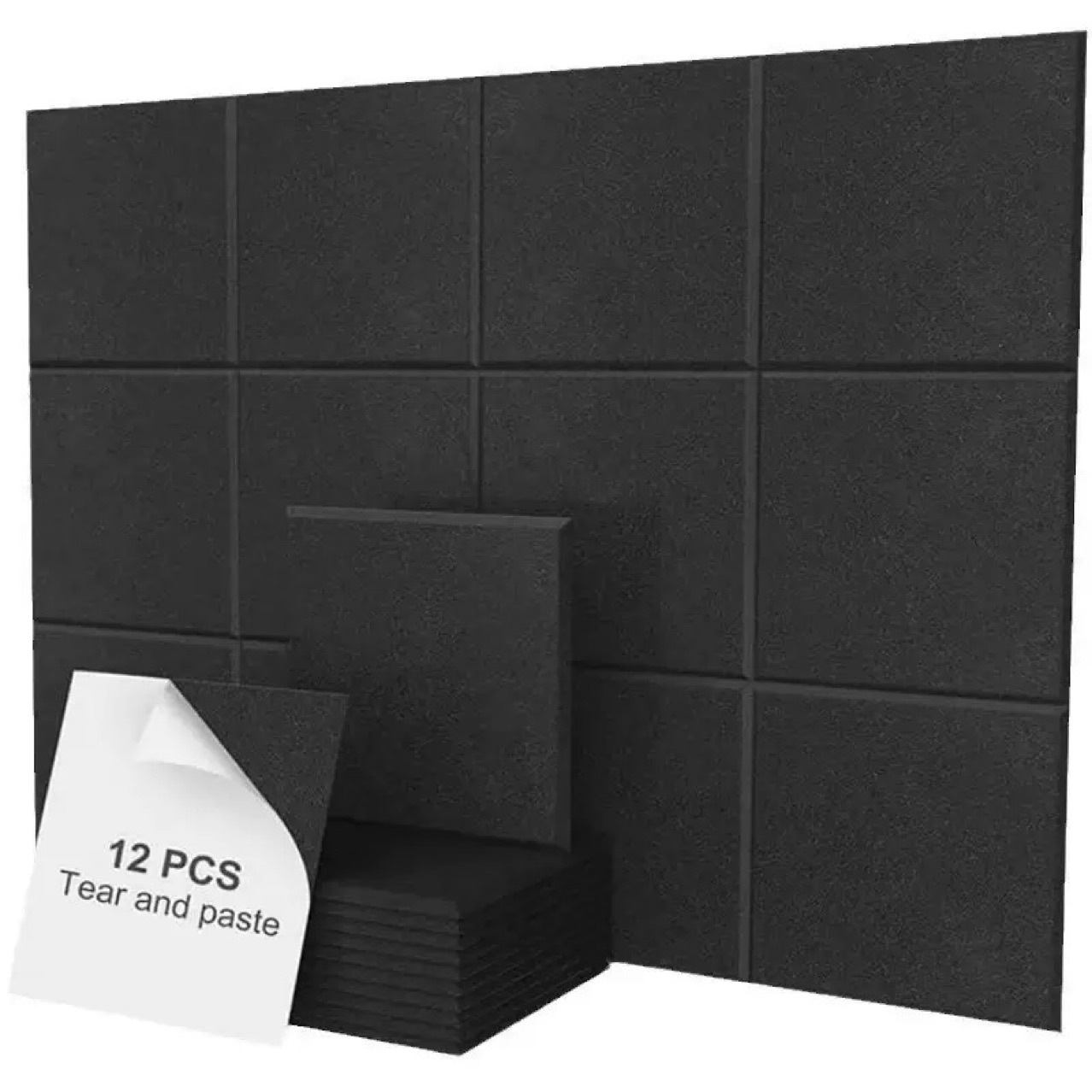 Cross-Border Polyester Fiber Acoustic Panels Home Studio Decorative Soundproof Wall Panels Noise Reduction Decorative Panels Lot X20