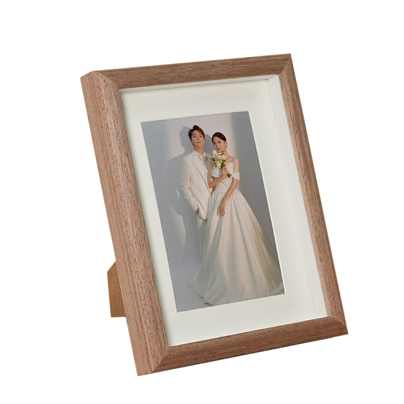 Picture of Three-dimensional 8-inch Hollow Butterfly Decorative Specimen Frame Inspirational Calligraphy Ornaments Wooden Picture Frame 7-inch Hollow Log Photo Frame