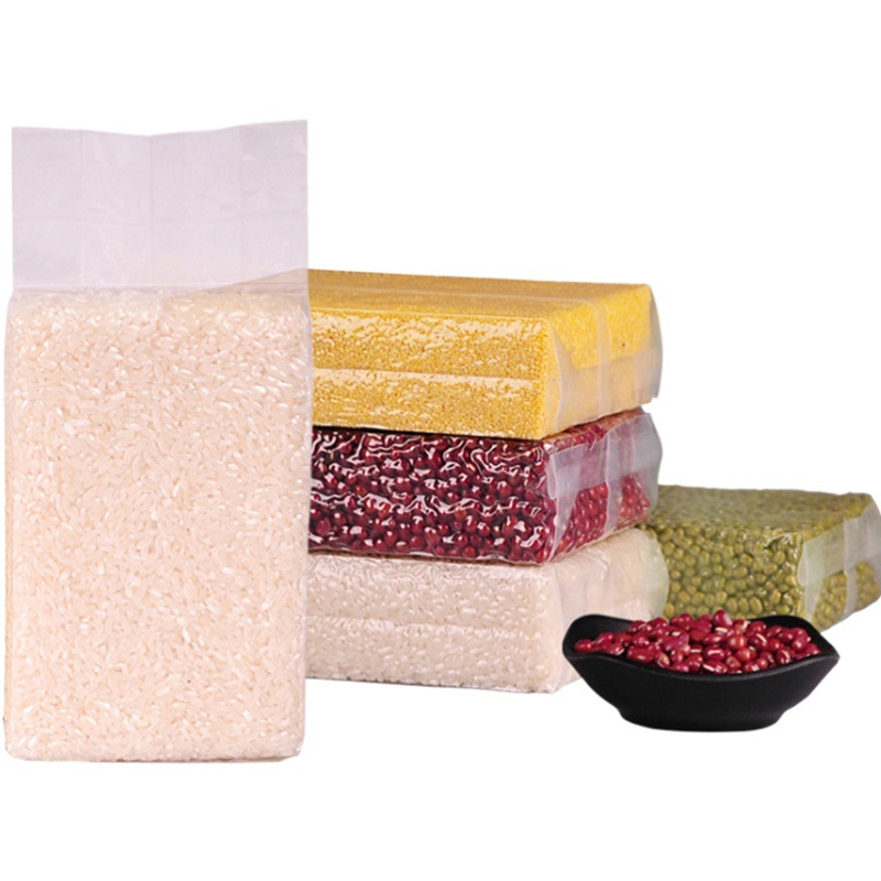 Factory spot transparent nylon rice brick vacuum bag food grade thickened organ rice packaging bag sealed bag wholesale