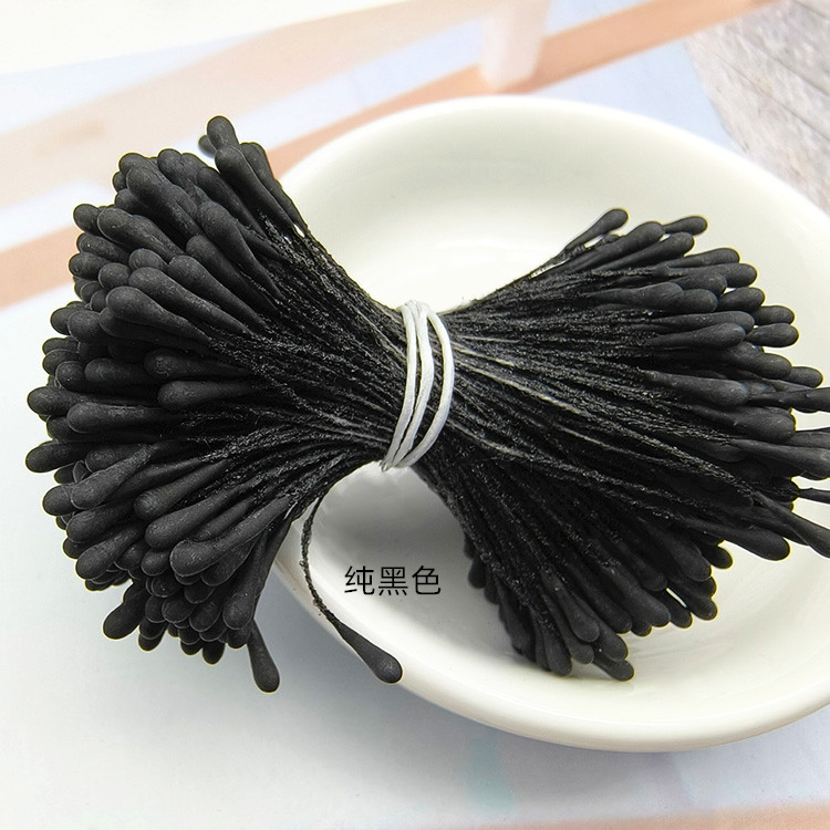 Picture of Wholesale Korean Style Handmade DIY Hair Accessories High Simulation Flower Stamens Material 2mm Matte Round Match Head Flower Heart Flower Stamens