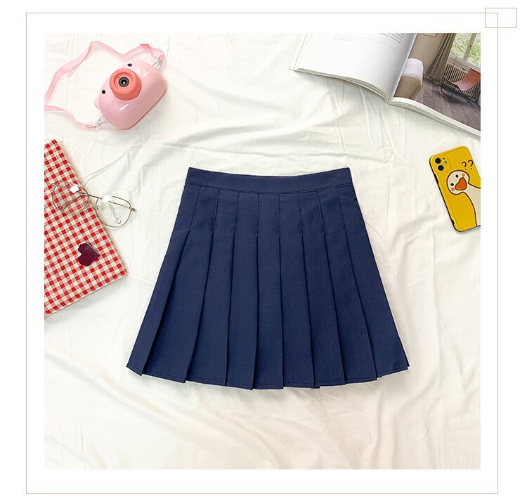 Picture of Factory Outlet Amazon Foreign Trade Safety Pants Zipper Pleated Skirt JK Uniform Skirt Women Skirt Summer Skirt