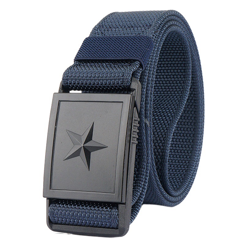 New five-star automatic buckle military fan tactical nylon belt men's outdoor sports pants with youth military training cloth belt