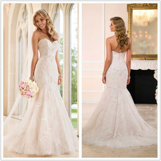 New Wedding Dress Export Fishtail Tail Wedding Dress Tube Top Large Size Lace Slim Bridal Wedding Dress Slimming Look 2025 Summer