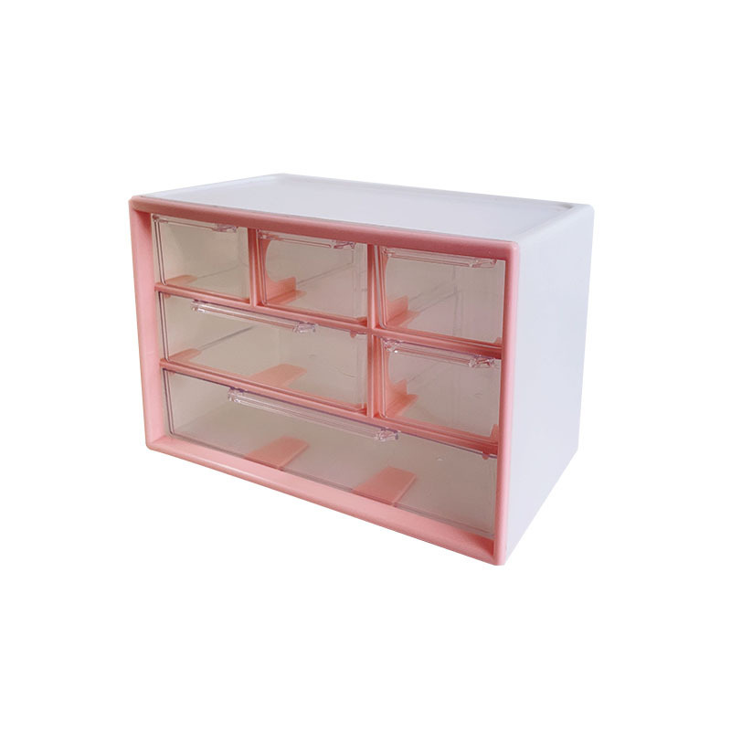 Picture of Desktop Drawer Type Transparent Storage Box Student Stationery Box Organize Simple Style Transparent Drawer Type Light Luxury Box