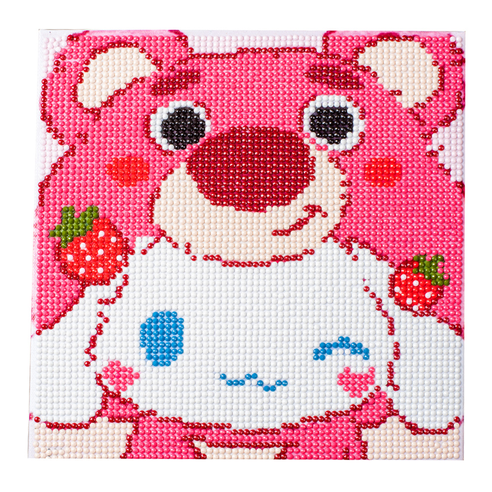 Picture of Original God New Diamond painting children student diy handmade diamond material package with frame Cartoon Cartoon educational toys