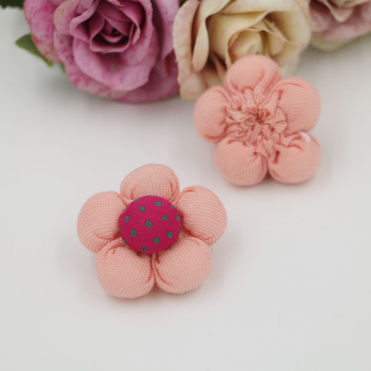 Picture of Handmade DIY jewelry accessories children hair accessories material wholesale baby hairpin fabric pumpkin flower shoes flower decoration