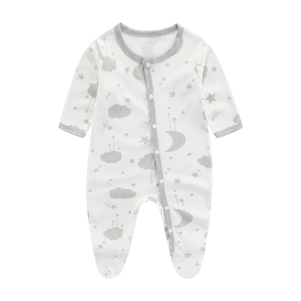 Picture of Baby's jumpsuit cotton newborn clothes spring and autumn and summer children's climbing clothes for newborn babies ha clothes class a monk clothes