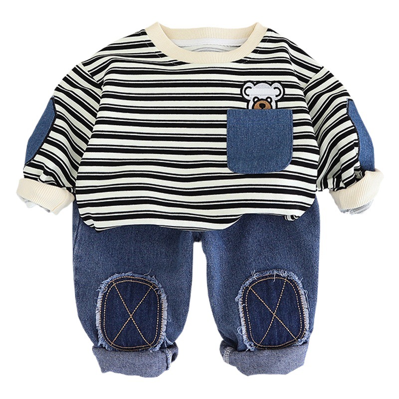 Men's Baby Crewneck Sweat suit 2023 New Clothes Children's Infant Casual Boys Boys Fall suit