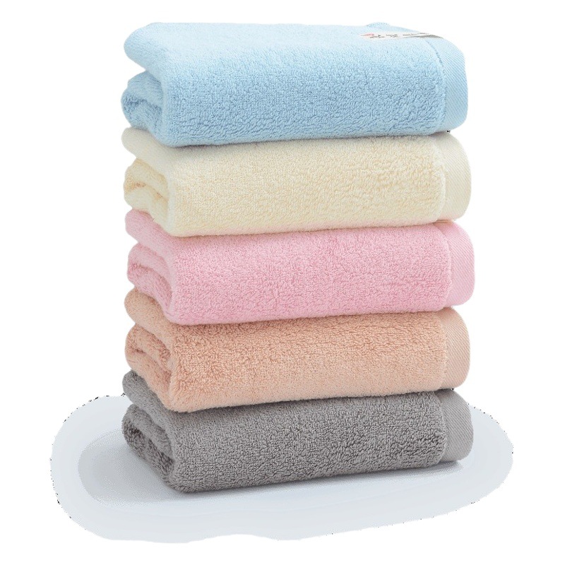 Jieliya Xinjiang long-staple cotton thickened towel household cotton absorbent cotton adult color matching face towel