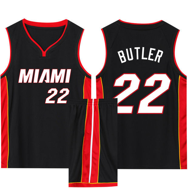 Picture of Heat Wade No.3 Jersey New Season Basketball Uniform Competition Training Team Uniform Set Printing Number