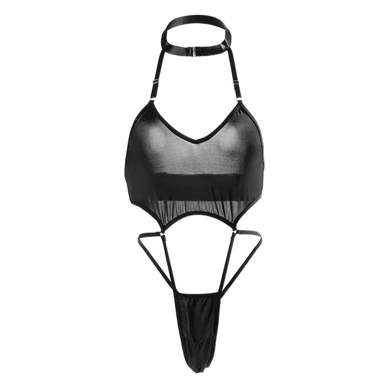 New Sexy Lingerie, Sexy Jumpsuit, Halter Suit, Open-Fit, No-Take-Off, Temptation Role-Playing, Tiktok Nightclub Girl