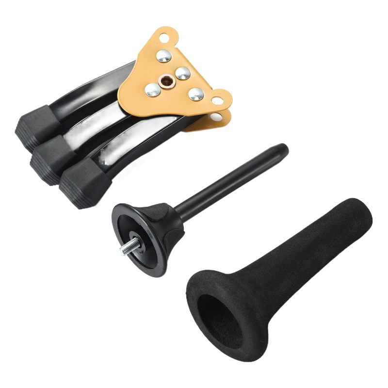 Folding tripod stand rest frame small size, treble saxophone, clarinet black tube, flute and oboe
