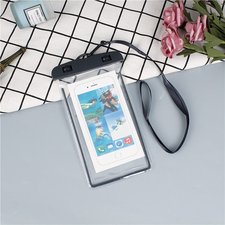 Picture of Mobile Phone Waterproof Bag Touchscreen Swimming Self-sealing Sealed Bag Seaside Diving Photo Drifting Transparent Waterproof Mobile Phone Case