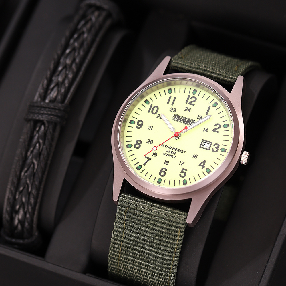 Dsimple Cross-Border Popular Fashion Sports Men's Quartz Watch Nylon Strap Men's Casual Luminous Watch
