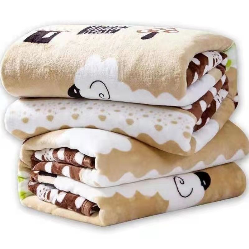 Picture of Faleirong blanket air conditioning blanket children's blanket lunch break thickened coral fleece gift blanket manufacturers wholesale support generation