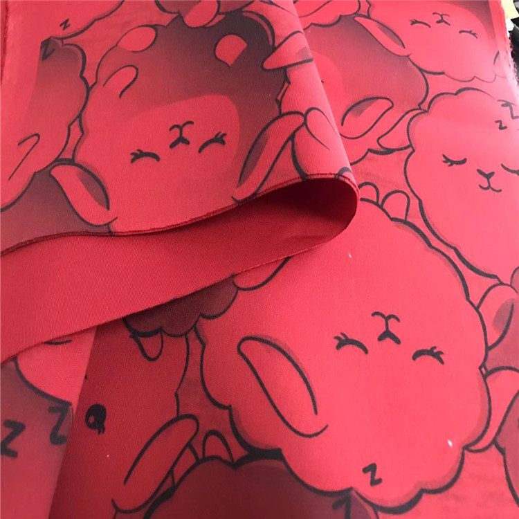 Digital Printing Air Layer Digital Printing Space Cloth Transfer Printed Cloth Four Sides Stretch Cotton Cloth