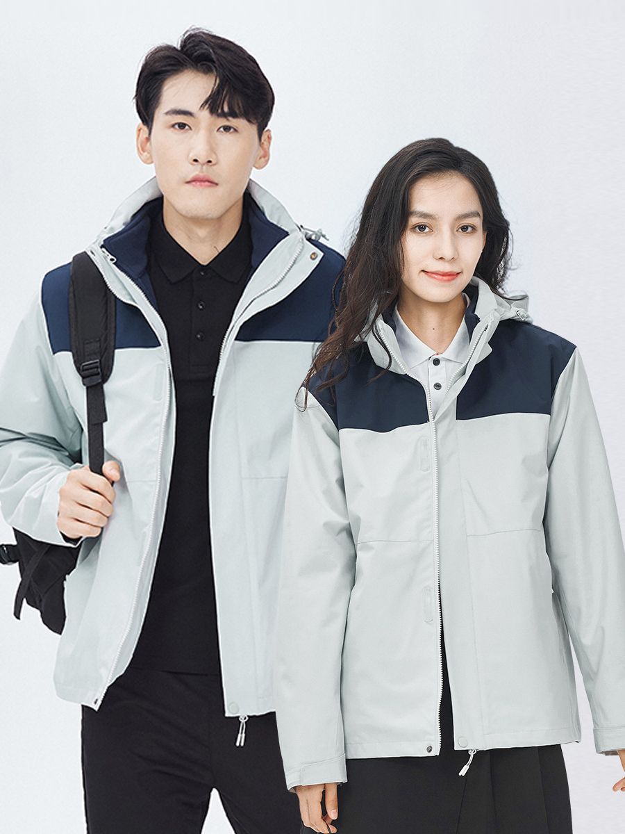 A Peiping women's windproof waterproof jacket for assault clothing outdoor three-in-one detachable couple mountaineering clothing little red book