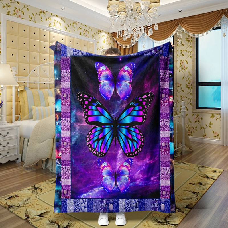 Picture of Family love teachers and students girlfriends love message flannel blanket summer air conditioning blanket autumn and winter nap printing blanket