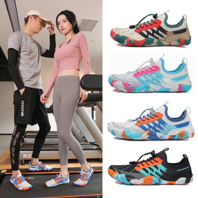 Cross-Border New Five-Finger River Tracing Shoes, Wading Beach Shoes, Quick-Drying Breathable Barefoot Diving Swimming Shoes, Outdoor Hiking Shoes