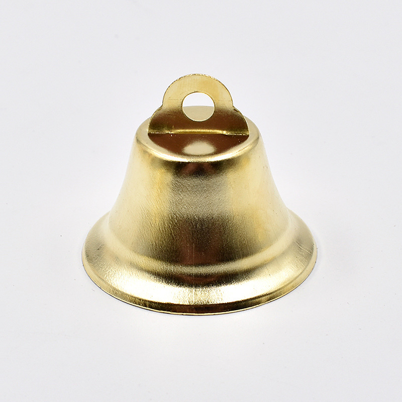 Picture of Factory wholesale 10-50mm Golden opening horn bell Christmas decoration small Bell Wind Bell DIY accessories wholesale