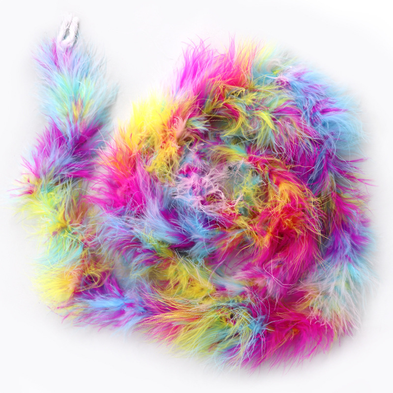 Picture of Tops wholesale Turkey plush plush feather diy1 2 M 16G performance stage decoration feather strip