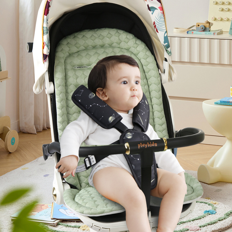 Picture of Summer Baby Walking Car Mat Ice Bean Cart Mat Baby Dining Chair Mat Safety Seat Mat Universal Steam Permeable