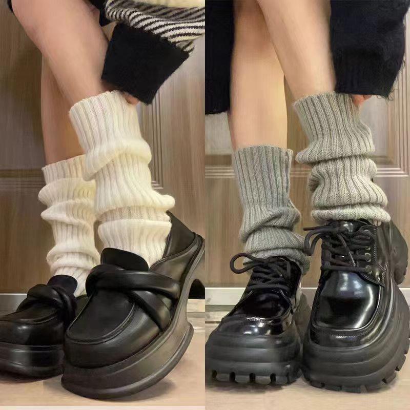 Thai cool spicy! Jk Knitted Socks Harajuku Style Y2K Sweet Japanese Style College Style Spring and Autumn Mid-tube Stacked Socks for Women