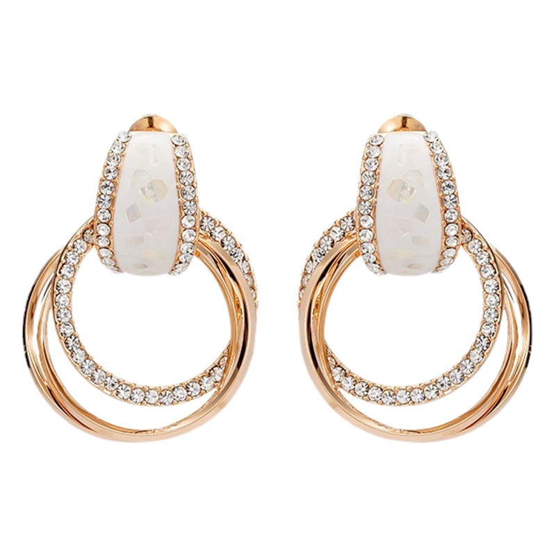 Wholesale 2021 new fashion earrings round face slim earrings 925 silver needle earrings earrings French hair