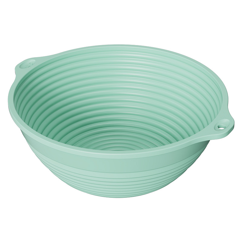 Picture of Silicone Fermentation Basket Household Oven Baking Dough Fermentation Bowl Folding High Temperature Resistant Large Capacity Bread Fermentation Basket