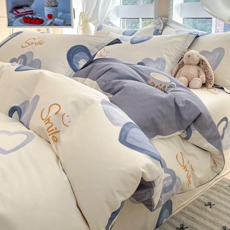 Picture of Pure cotton quilt cover single piece 100 cotton quilt cover children's spring and summer 150x 180x 200x 230 single double quilt cover
