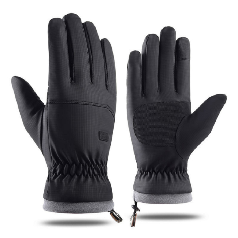Picture of Ski Gloves, Winter Men's Windproof, Waterproof, Velvet and Thickened Gloves, Sports Cycling Touch Screen Warm Gloves