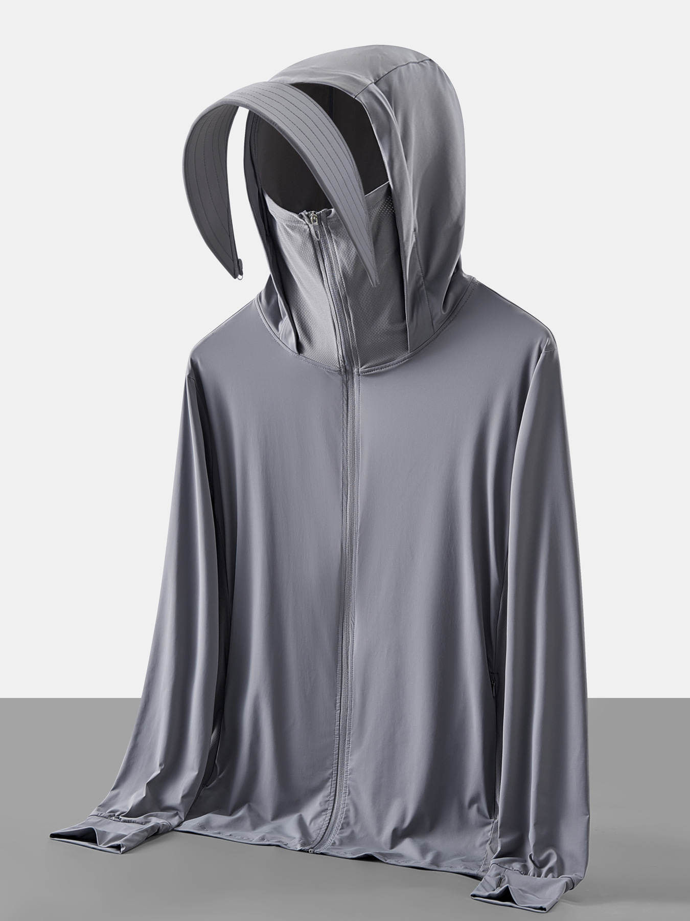 Factory direct supply ice silk sunscreen clothing men's and women's original yarn breathable 2025 summer new anti-ultraviolet sunscreen clothing coat