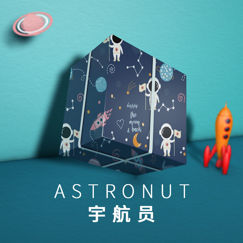 Original Astronaut Wrapping Paper Oversized Waterproof Gift Wrapping Paper Student Book Wrapping Paper