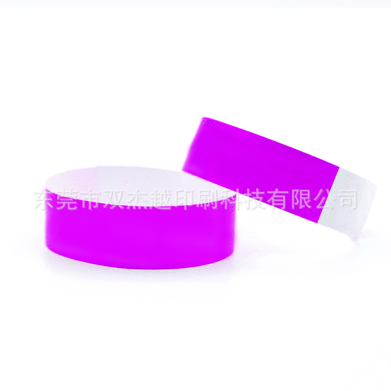 Picture of Spot disposable bracelet waterproof tear-proof identification synthetic paper exhibition admission ticket disposable wrist strap